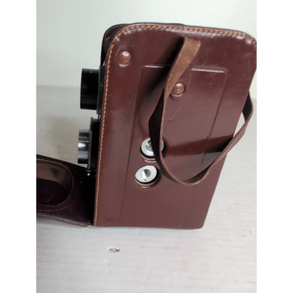 Vintage Graflex Ciro-Flex TLR Camera w/ Wollensak 85mm F3.5 Lens -Alphax W/Case
